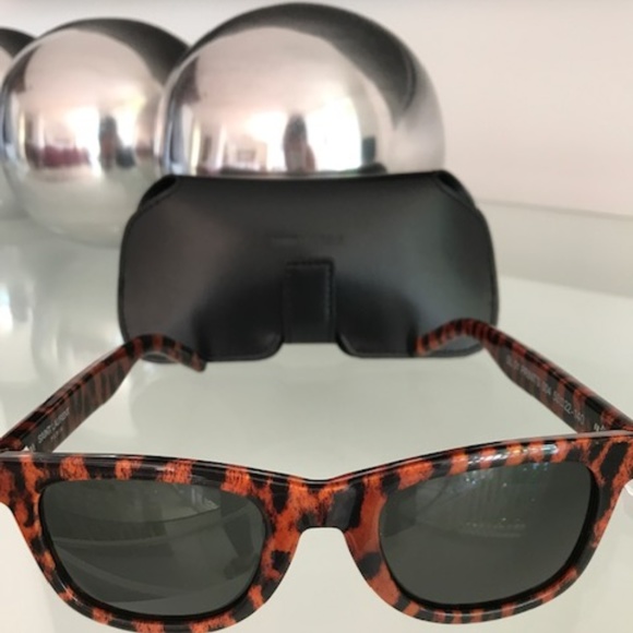 SAINT LAURENT Spotted Brown SL51PRINTS Sunglasses - Picture 2 of 8